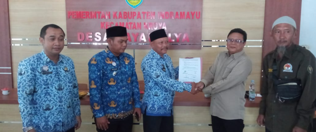 Serah Terima Kades  lama Ke Penjabat Kepala Desa Jayamulya